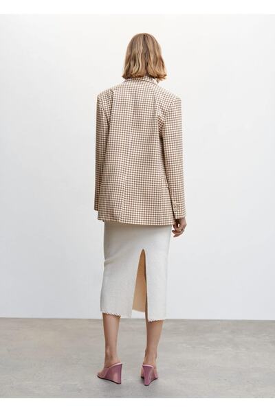 MANGO Woman Pötikareli Blazer Ceket