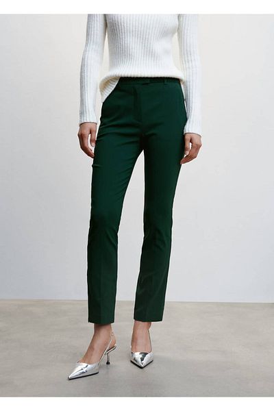 MANGO Woman Pantaloni skinny tăiați