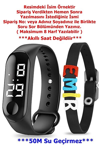 Ct Çocuk Saati-Dokunmatik Led Kız Erkek Çocuk Kol Saati-İsme Özel Bileklik -5...