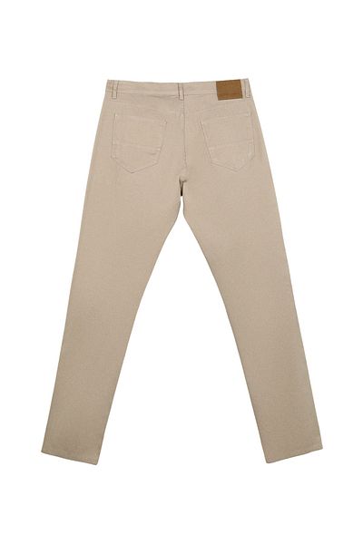 ALTINYILDIZ CLASSICS Ανδρικό μπεζ χαλαρό παντελόνι - Comfort Fit κανονική μέση