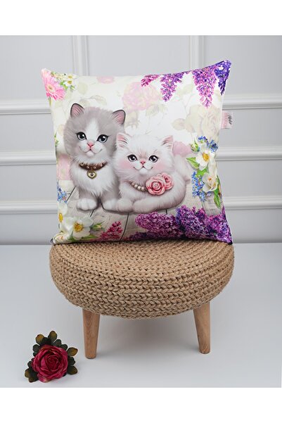 menesahome Husă de pernă, pernă de pisică, husă de pernă, pernă cu model, per...