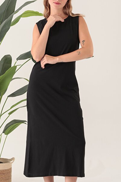 Avones Kolsuz Uzun Elbise Astarı Içlik Jüpon Kombinezon %100 Pamuk