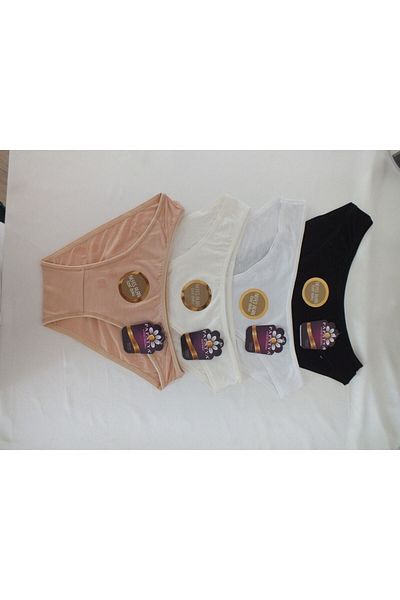 Balbu Butik Set de 4 chiloți bikini din bambus cu textura respirabilă Daisy 2548