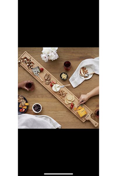 inwood لوح تقطيع خشبي طويل لخدمة تقديم الجبن 65x16