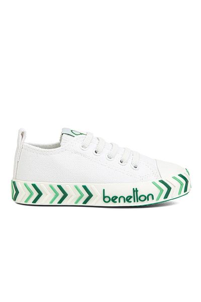 Benetton ® |   BN-90641 - Alb Verde - Pantofi sport pentru copii