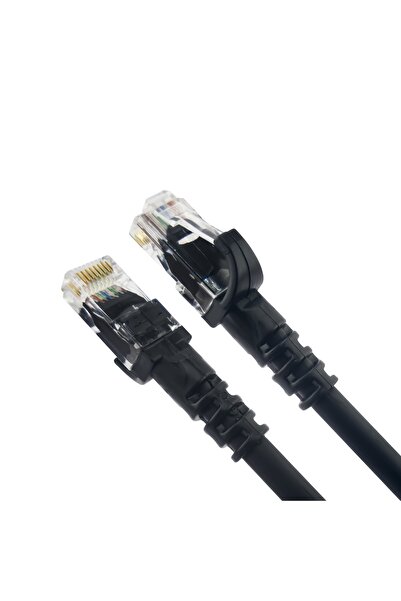 DERKAB 3 Metre Cat6 Network-Ağ-Ethernet Kablosu Siyah