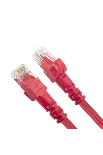 1 Metre Cat6 Network-Ağ-Ethernet Kablosu Kırmızı