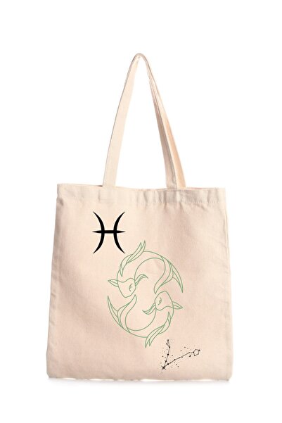 Generic Brand Zodiac Signs Printed Canvas Bag