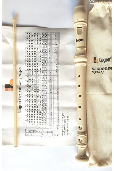 Logon Flüt Kılıflı+Temizleme Çubuğu