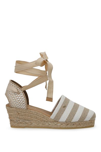 Nine West Epolan 3Fx Beige Women's Wedge Heel Sandals