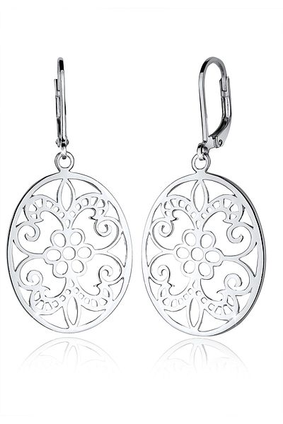 ELLI Ohrringe Ornament Floral Orientalisch 925 Sterling Silber