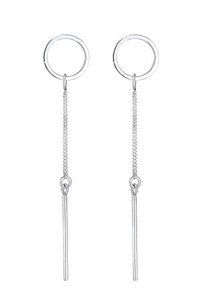 ELLI Ohrringe Kreis Stab Geo Minimal 925 Sterling Silber