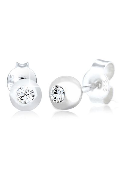 ELLI Ohrringe Kristall Funkelnd Basic 925 Silber