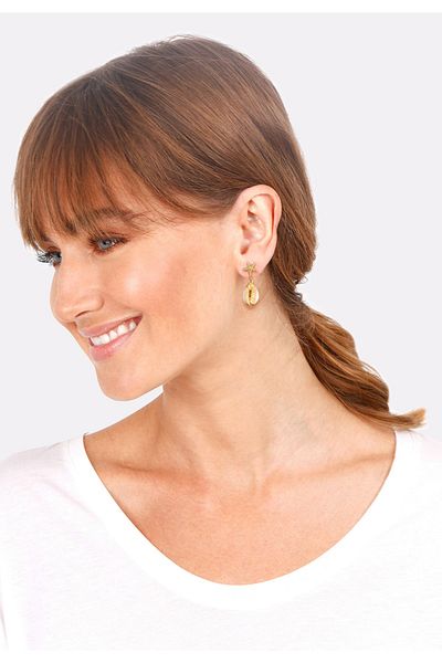ELLI Ohrringe Stecker Seestern Kauri Muschel Meer 925 Silber