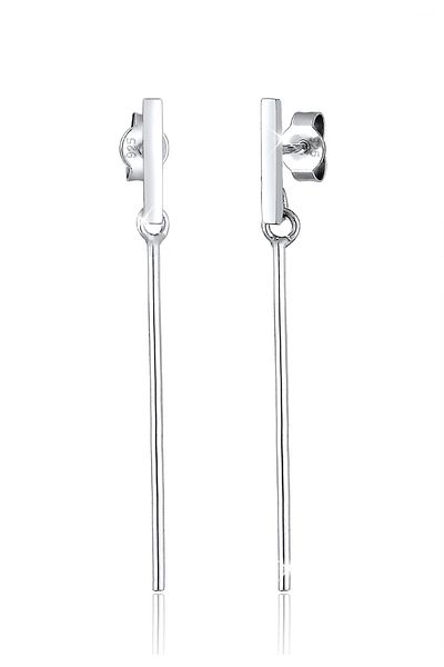 ELLI Ohrringe Geo Rechteck Trend Minimal 925 Sterling Silber