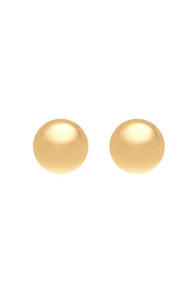 ELLI Ohrringe Kugel Geo Basic Minimal Edel Filigran 585 Gelbgold