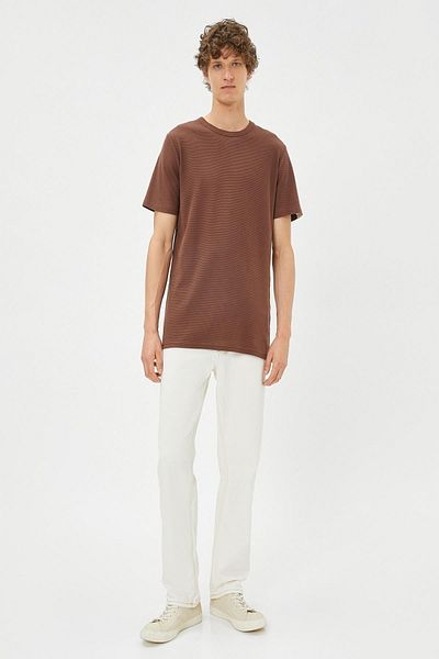 Koton Braunes T-Shirt für Herren