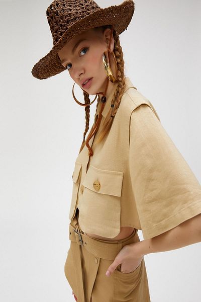 Koton Mädchen-Beige-Shirt
