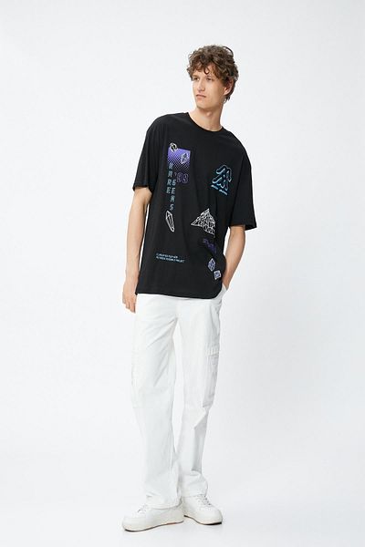Koton Men's Black T-Shirt