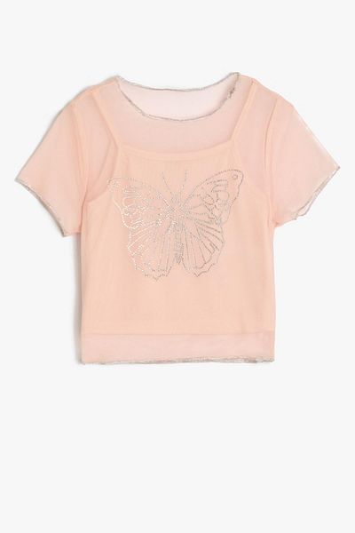 Koton Rosa T-Shirt für Mädchen