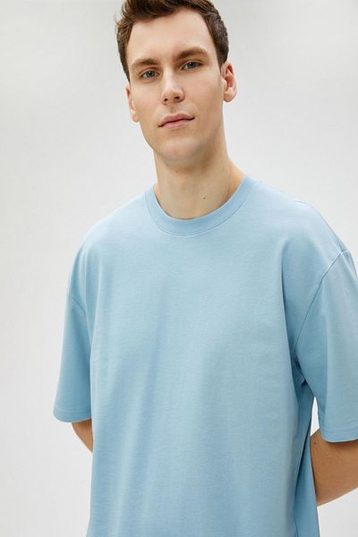 Koton Blaues Herren-T-Shirt