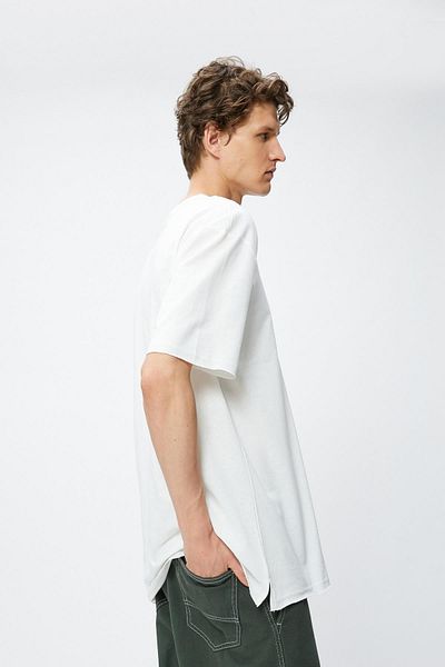 Koton Men's Ecru T-Shirt