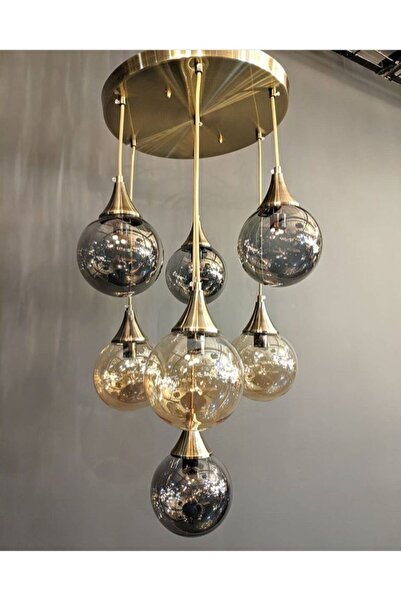 MİLA AYDINLATMA damla 7'li eskitme sarkıt avize