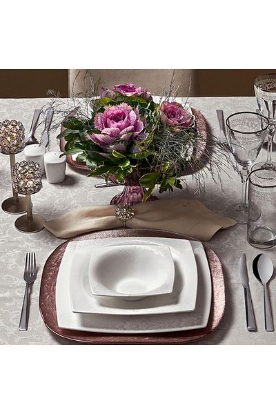 Karaca Fine Pearl Helen İnci Porcelain Cake Plate
