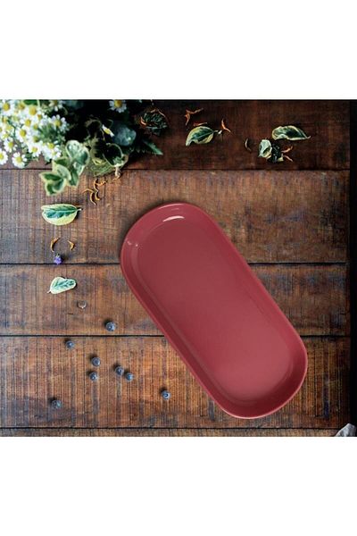 Keramika Noyan 16 cm Raspberry Boat Plate Without Decoration
