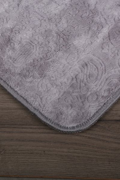 Bonny Home Nova Grey (80x150 + 50x80 cm) Σετ χαλάκι μπάνιου 2 τεμαχίων μεγάλου μεγέθους Σετ αντιολισθητική βάση Τουαλέτας