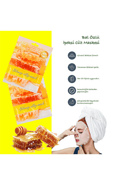 Uniquem Bal Içerikli Nemlendirici Ve Beyazlatma Etkili Yüz Maskesi Honey Mask Xlm96