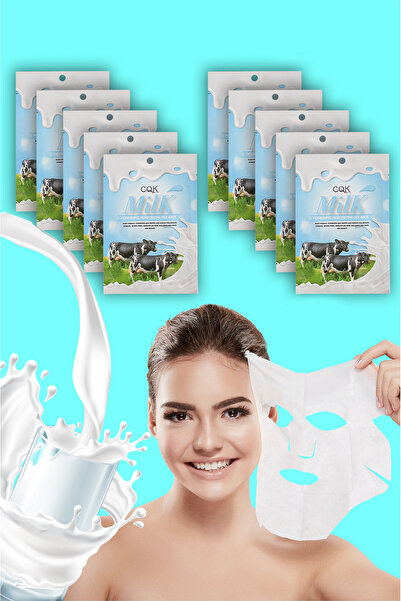 Dahaus 10 Adet Süt Protein Kahverengi Yosun Özü Yüz Maskesi Nem Sodyum Hyalur...