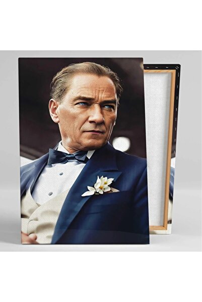 CANVASUM Mustafa Kemal Atatürk Yapay Zeka Günümüzdeki Hali Kanvas Tablo AR030134