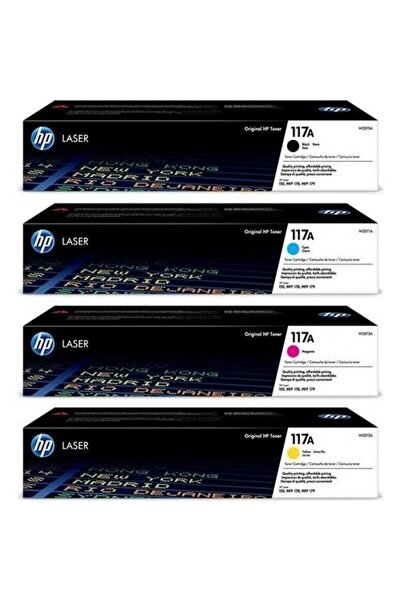 HP (117A) W2070A / W2071A / W2072A / W2073A Toner Takımı