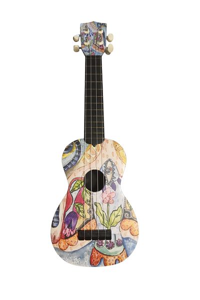 gonzales Κάλυμμα με μοτίβο ψαριού Soprano Ukulele