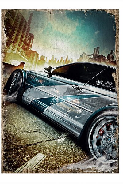 Bedeko Need For Speed Most Wanted Modern Mdf Tablo 25cm X 35cm