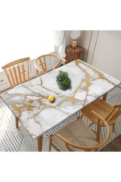 Özbey Reklam طاولة منقوشة من الرخام، خزانة كونترتوب، طلاء ورق لاصق للمطبخ (حج...