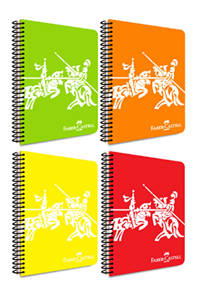 Faber Castell Vibrant Colors1 4 Spiral A4 60 GrPlastic Cover 60 YpUnlined