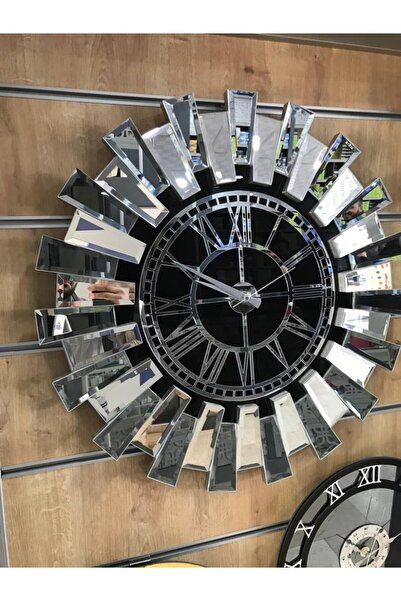 İK mimarlık Art Mirror Elite piyano Aynalı Saat 50Cm