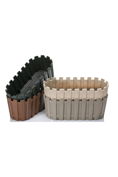 seazde Poliwork Akasya Balkon Saksı 30cm Pastel Mix 6 Adet