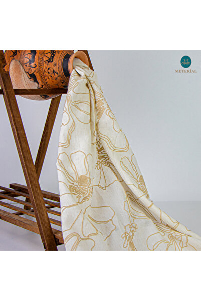 METERİAL Broderie cu fir de in tip Bone China