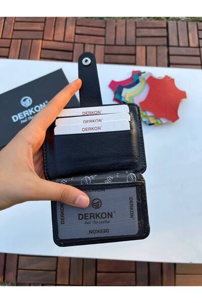 DERKON 100% GENUINE LEATHER OUTDOOR CARD HOLDER