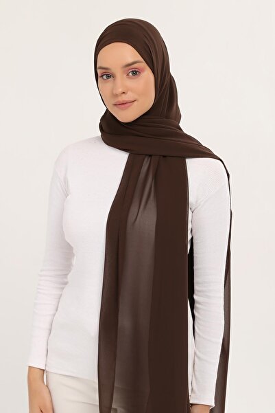 Altobeh Έτοιμο πολυτελές πρακτικό χιτζάμπ σάλι καφέ