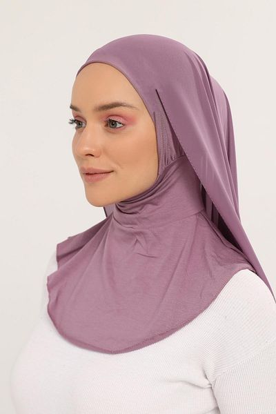 Altobeh Ready Practical Luxury Neck Collar Boneli Chiffon Shawl Light Maroon