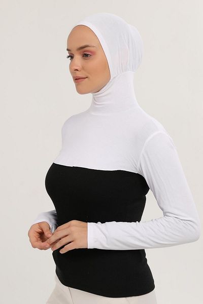 Altobeh Λαιμόκοψη Bonnet Μακρύ μανίκι Λευκό