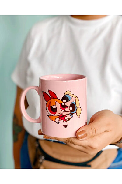 Bikutumutluluk BUBBLES VE BLOSSOM SİSTER FOREVER ARKADAŞA PEMBE HEDİYE KUPA B...