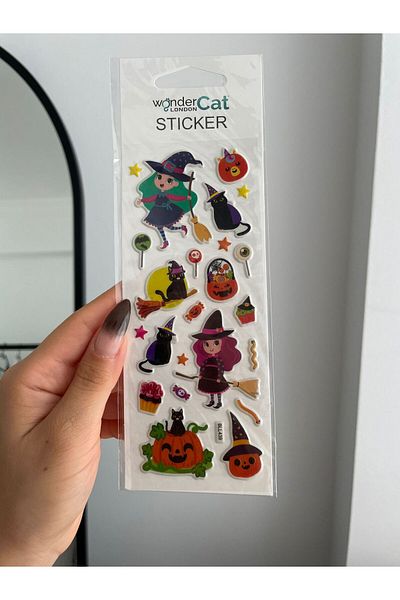 Planet Butik Halloween Embossed Sticker Set