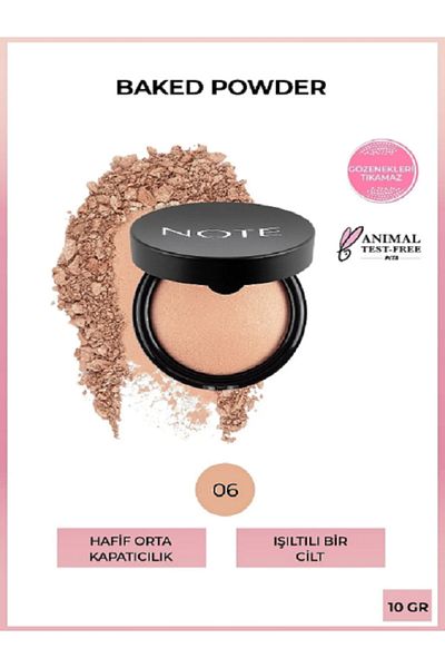 NOTE 06 Gold Bronze Highlighter - Glitter and Finish Powder Face Powder Quattoprof