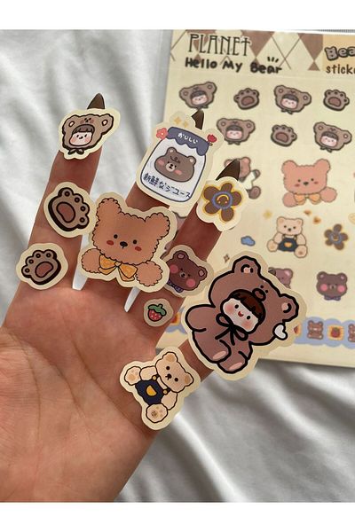 Planet Butik Bear Sticker Set