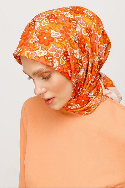 Mooncorn Ψηφιακό μαλακό κασκόλ Daisy Pattern
